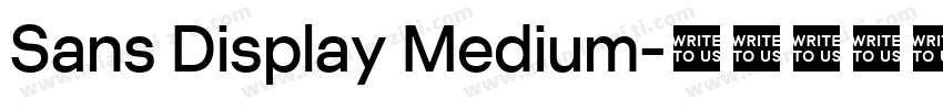 Sans Display Medium字体转换